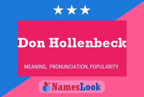 Don Hollenbeck 名字海报