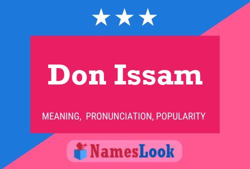 Don Issam 名字海报