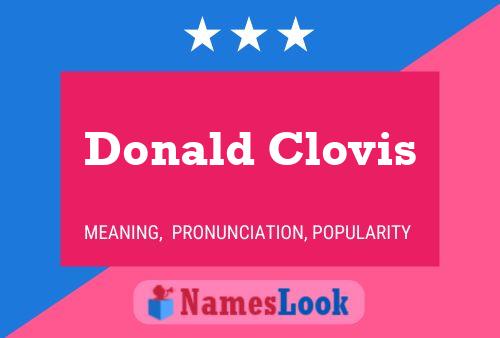 Donald Clovis 名字海报