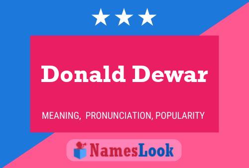 Donald Dewar 名字海报