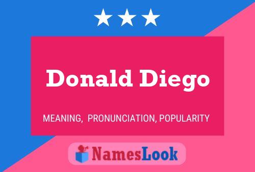 Donald Diego 名字海报