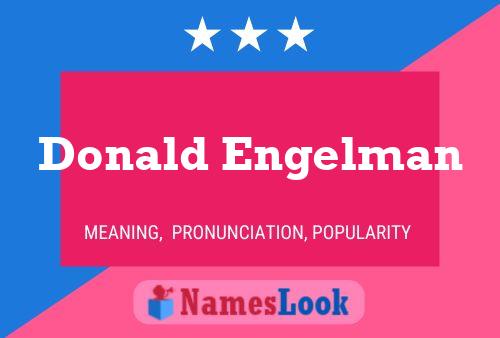 Donald Engelman 名字海报