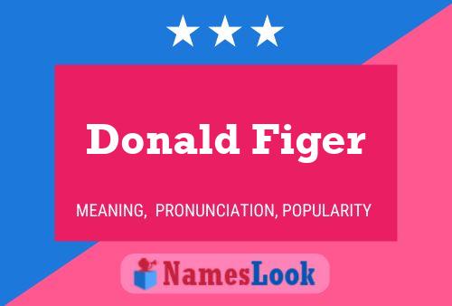 Donald Figer 名字海报