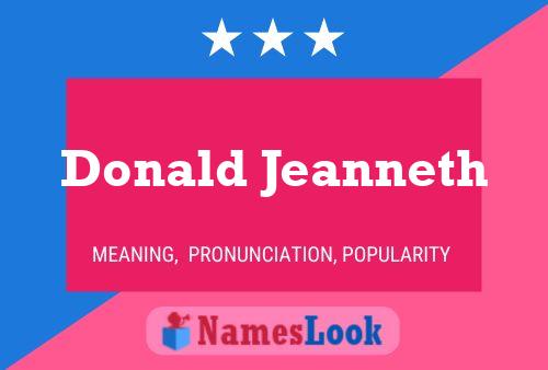 Donald Jeanneth 名字海报