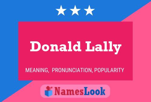 Donald Lally 名字海报