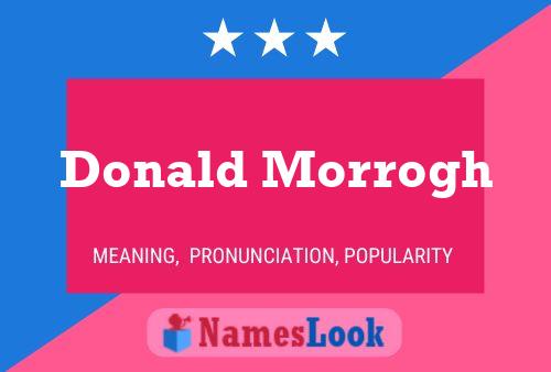 Donald Morrogh 名字海报