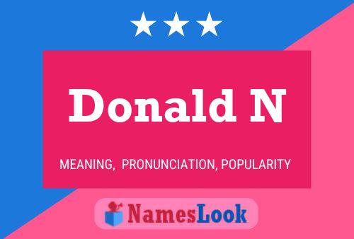 Donald N 名字海报