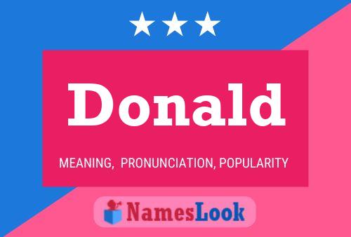 Donald 名字海报