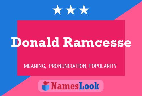 Donald Ramcesse 名字海报