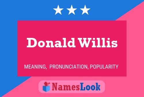 Donald Willis 名字海报