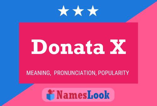 Donata X 名字海报