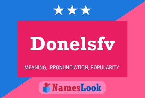 Donelsfv 名字海报