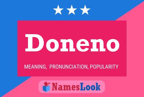 Doneno 名字海报