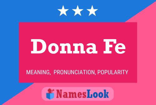 Donna Fe 名字海报