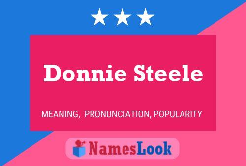 Donnie Steele 名字海报