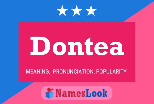 Dontea 名字海报