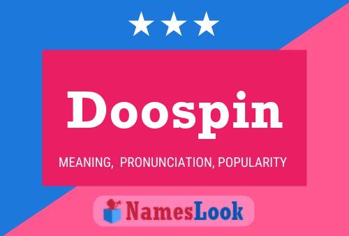 Doospin 名字海报