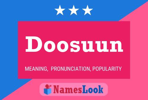 Doosuun 名字海报