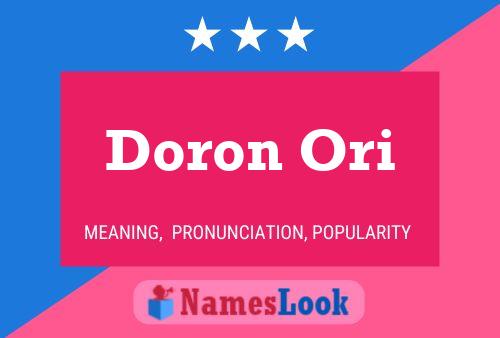 Doron Ori 名字海报