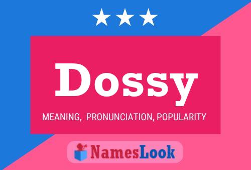 Dossy 名字海报