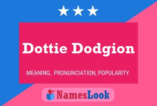 Dottie Dodgion 名字海报