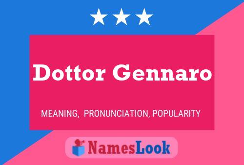 Dottor Gennaro 名字海报