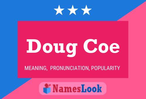 Doug Coe 名字海报