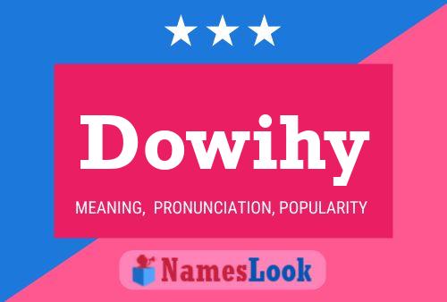 Dowihy 名字海报