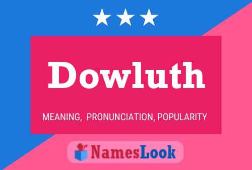 Dowluth 名字海报