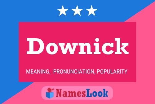 Downick 名字海报