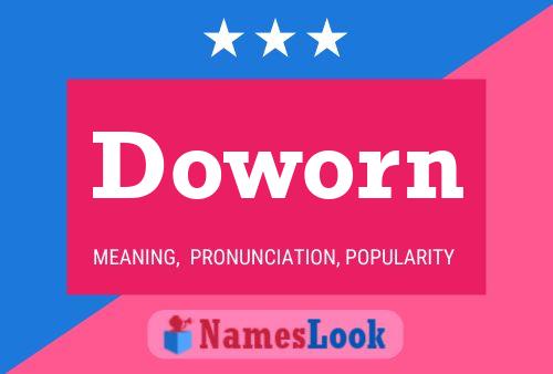 Doworn 名字海报