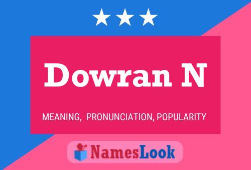 Dowran N 名字海报