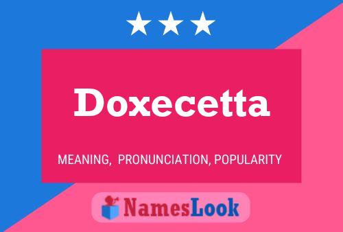 Doxecetta 名字海报