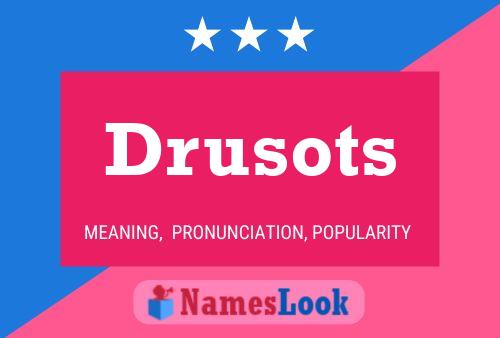 Drusots 名字海报