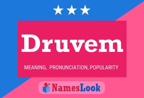 Druvem 名字海报