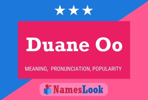 Duane Oo 名字海报