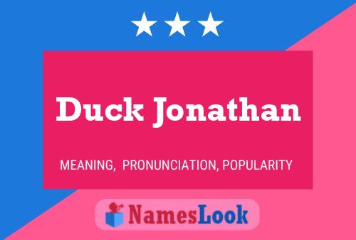 Duck Jonathan 名字海报