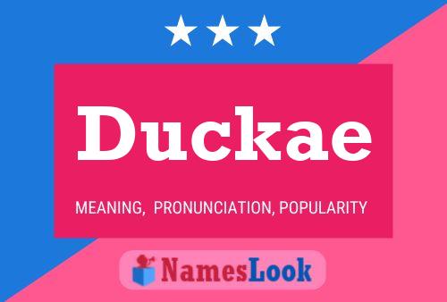 Duckae 名字海报