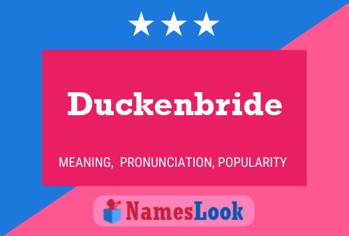 Duckenbride 名字海报