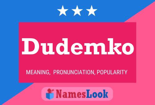 Dudemko 名字海报