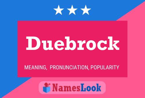 Duebrock 名字海报