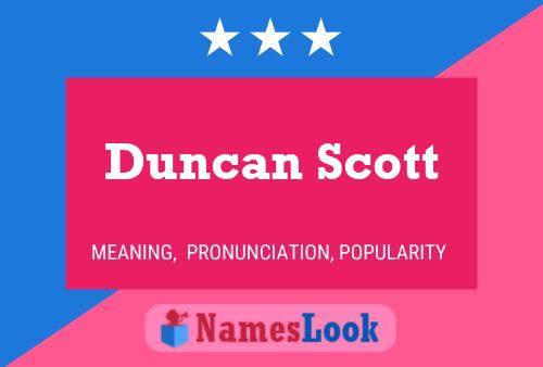 Duncan Scott 名字海报