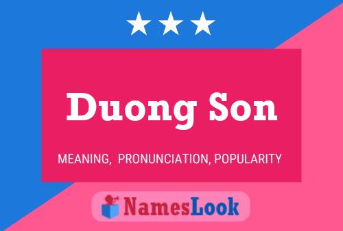 Duong Son 名字海报