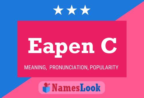 Eapen C 名字海报