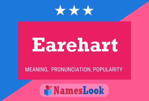 Earehart 名字海报