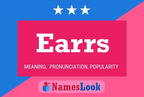 Earrs 名字海报