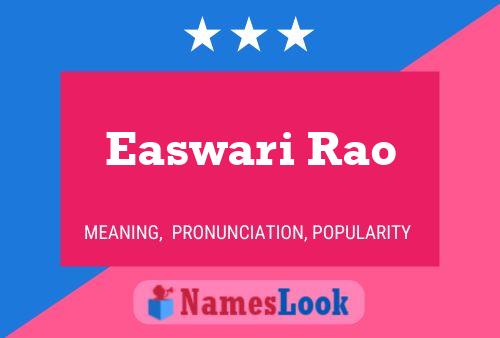 Easwari Rao 名字海报