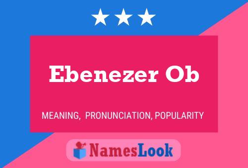 Ebenezer Ob 名字海报