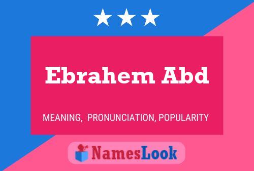 Ebrahem Abd 名字海报