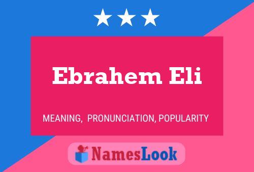 Ebrahem Eli 名字海报